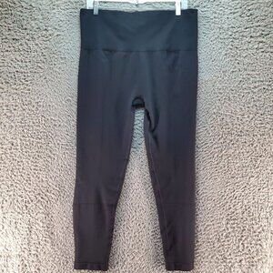 Spanx Pants Womens 2X Look At Me Now Black Seamless Leggings Stretch Compression